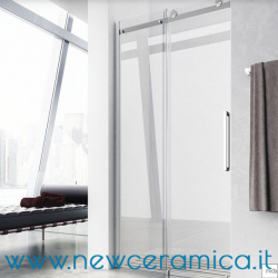 Chiusura doccia Mida GW Glass con porta scorrevole per installazione a nicchia